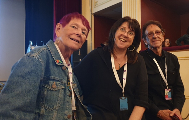 Nancy with Joanna Quinn, Les Mills, co-author of their book ‘Beryl’