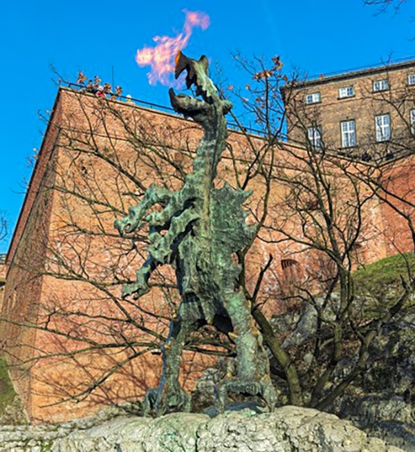Photo of Krakow Dragon Breathing Fire