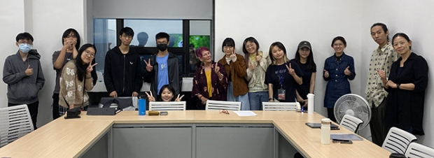 With my university Master Class students and Professor Chi-Sui Wang on far right