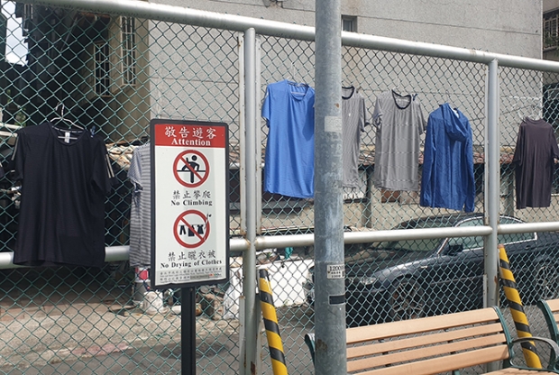 No climbing, no drying of laundry