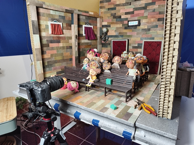 Shooting a scene from "My Name is Pai Pai"