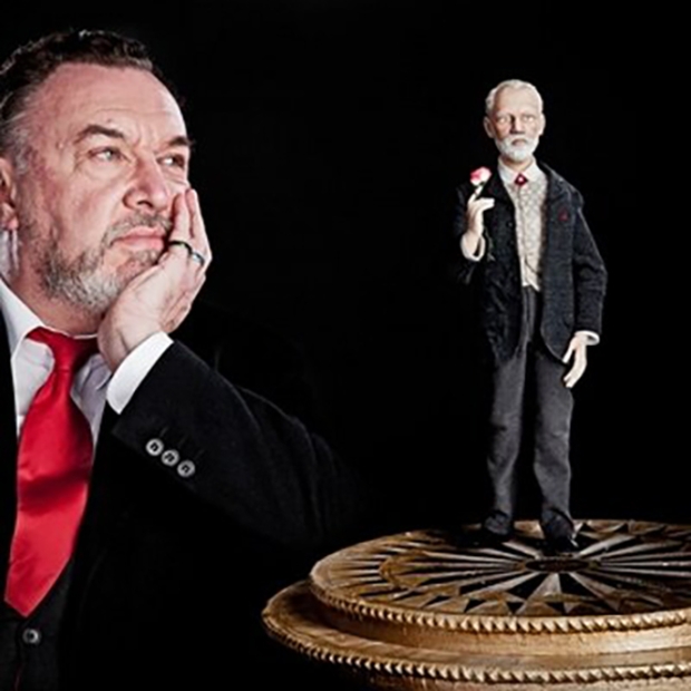 Barry C J Purves with his puppet Tchaikovsky